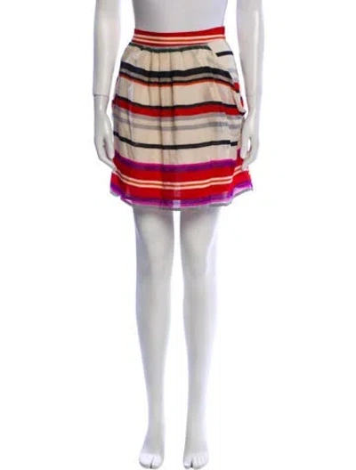 Pre-owned Derek Lam 10 Crosby Wool Mini Skirt In Neutral