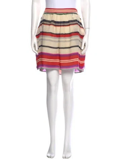 Pre-owned Derek Lam 10 Crosby Wool Mini Skirt In Neutral