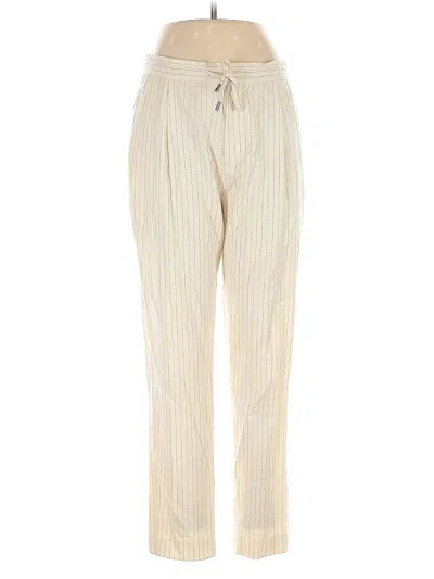 Pre-owned Derek Lam 10 Crosby Wool Pants In White