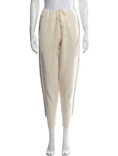 Pre-owned Derek Lam 10 Crosby Wool Straight Leg Pants In Neutrals