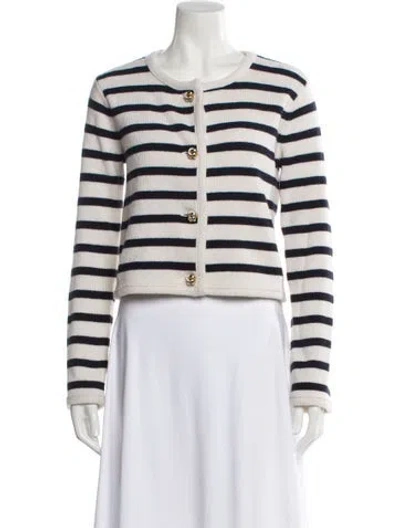 Pre-owned Derek Lam 10 Crosby Wool Striped Sweater In Neutral