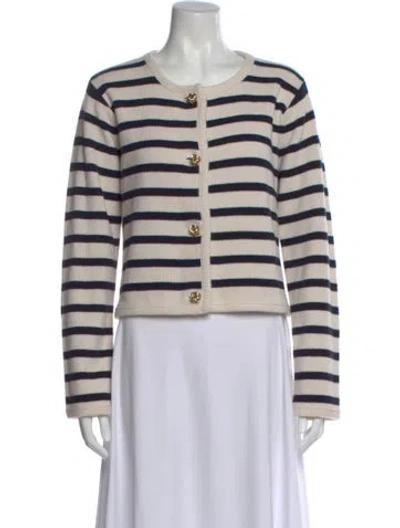 Pre-owned Derek Lam 10 Crosby Wool Striped Sweater W/ Tags In Neutral