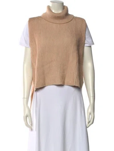 Pre-owned Derek Lam 10 Crosby Wool Turtleneck Sweater In Neutral