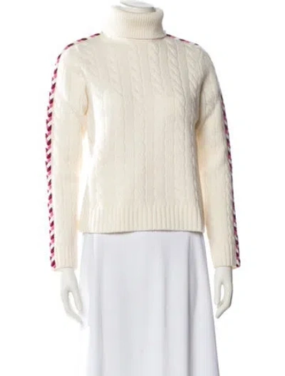 Pre-owned Derek Lam 10 Crosby Wool Turtleneck Sweater W/ Tags In White