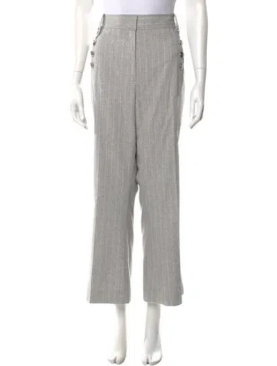 Pre-owned Derek Lam 10 Crosby Wool Wide Leg Pants W/ Tags In Gray