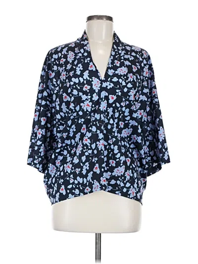 Pre-owned Derek Lam 3/4 Sleeve Blouse In Blue