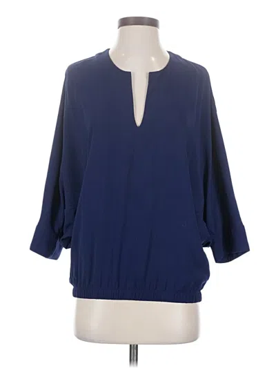 Pre-owned Derek Lam 3/4 Sleeve Blouse In Blue