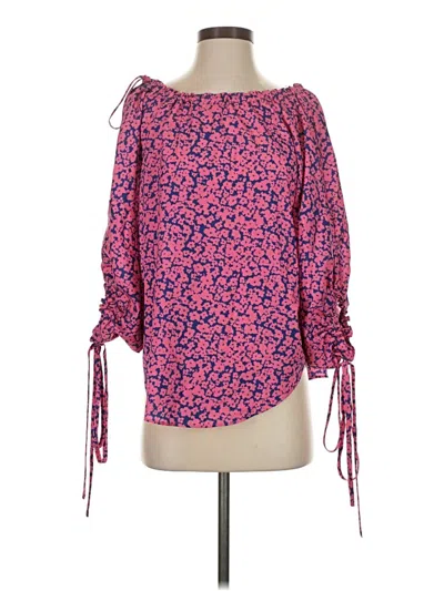 Pre-owned Derek Lam 3/4 Sleeve Blouse In Pink