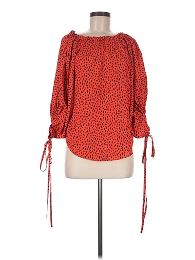Pre-owned Derek Lam 3/4 Sleeve Blouse In Red