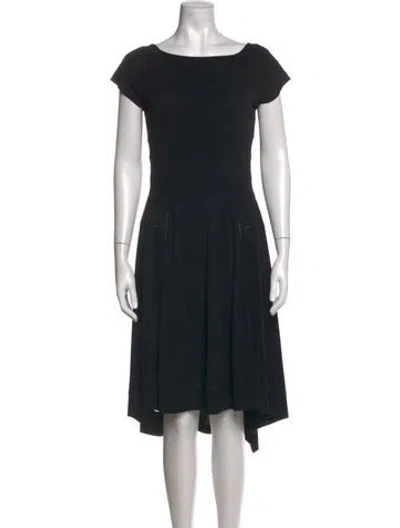 Pre-owned Derek Lam Acetate Midi Length Dress In Black