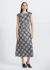 Derek Lam Adelita Satin Dress In Black