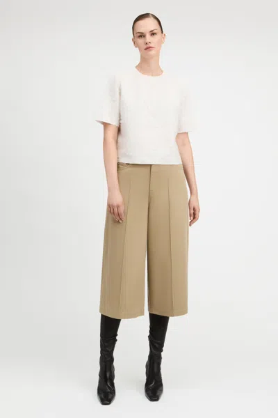 Derek Lam Alicia Cropped T-shirt In Brown