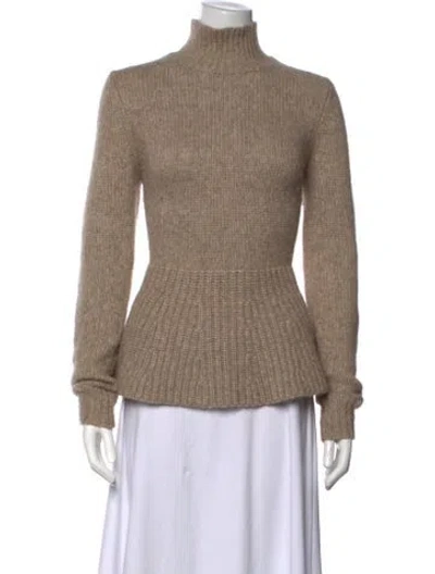 Pre-owned Derek Lam Alpaca Turtleneck Sweater In Neutrals