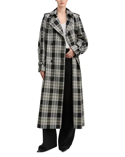 Derek Lam Andrew Cape Back Trench Coat In Black