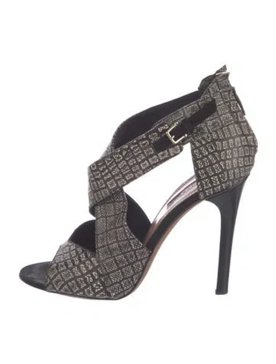 Pre-owned Derek Lam Animal Print Sandals In Brown