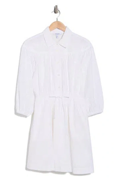 Derek Lam Arbi Cotton Eyelet Shirtdress In White