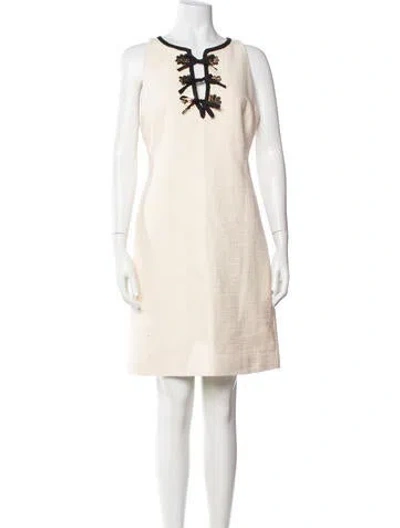 Pre-owned Derek Lam Asymmetrical Knee-length Dress W/ Tags In Neutrals