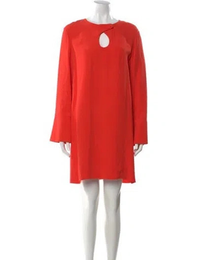 Pre-owned Derek Lam Asymmetrical Mini Dress In Orange