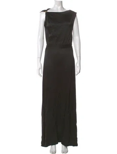 Pre-owned Derek Lam Bateau Neckline Long Dress W/ Tags In Green