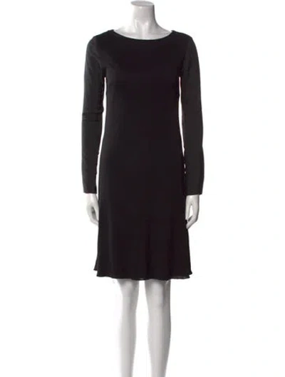 Pre-owned Derek Lam Bateau Neckline Mini Dress In Black