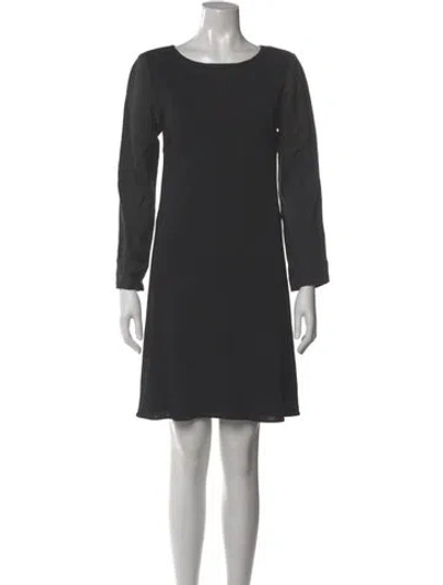 Pre-owned Derek Lam Bateau Neckline Mini Dress In Gray