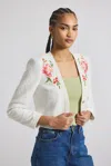 Derek Lam Bayle Embroidered Tweed Jacket