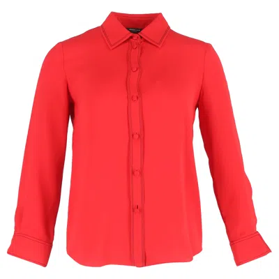 Derek Lam Button Down Shirt In Red Cotton