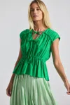 Derek Lam Caroline Tie Front Top
