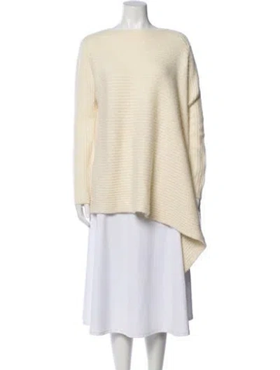 Pre-owned Derek Lam Cashmere Bateau Neckline Sweater In Neutral