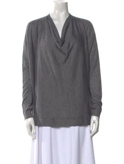 Pre-owned Derek Lam Cashmere Cowl Neck Sweater In Gray