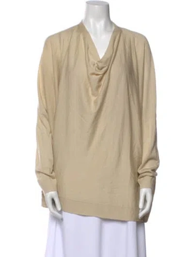 Pre-owned Derek Lam Cashmere Cowl Neck Sweater In Neutral