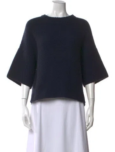 Pre-owned Derek Lam Cashmere Crew Neck Sweater In Black