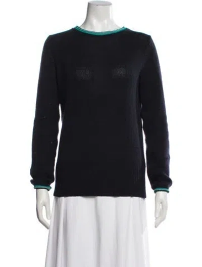 Pre-owned Derek Lam Cashmere Crew Neck Sweater In Blue