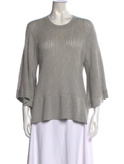 Pre-owned Derek Lam Cashmere Crew Neck Sweater In Gray