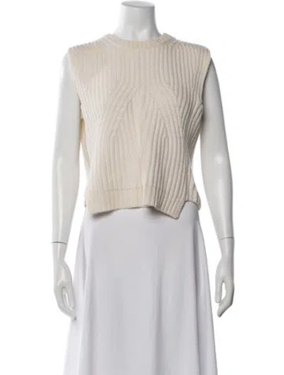 Pre-owned Derek Lam Cashmere Crew Neck Sweater In Neutrals
