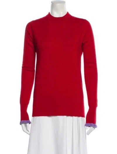 Pre-owned Derek Lam Cashmere Crew Neck Sweater In Orange