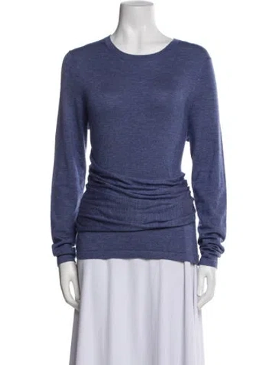 Pre-owned Derek Lam Cashmere Crew Neck Sweatshirt In Blue