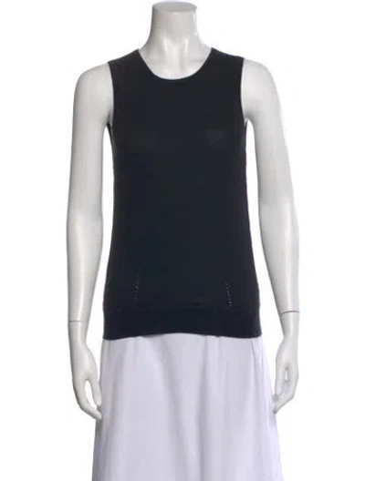 Pre-owned Derek Lam Cashmere Crew Neck Top In Black