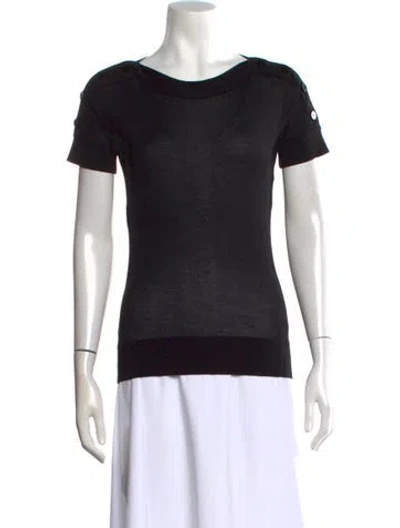 Pre-owned Derek Lam Cashmere Crew Neck Top In Black