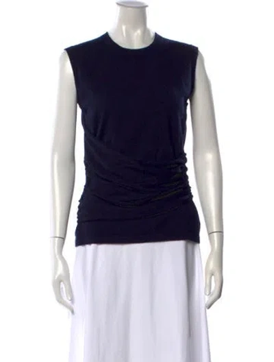 Pre-owned Derek Lam Cashmere Crew Neck Top In Black
