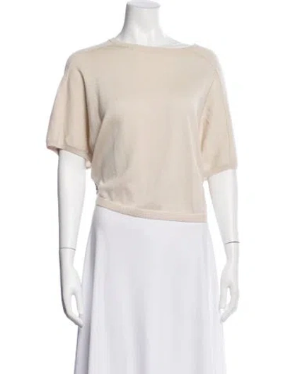 Pre-owned Derek Lam Cashmere Crew Neck Top In Neutral