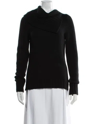 Pre-owned Derek Lam Cashmere Mock Neck Sweater In Black