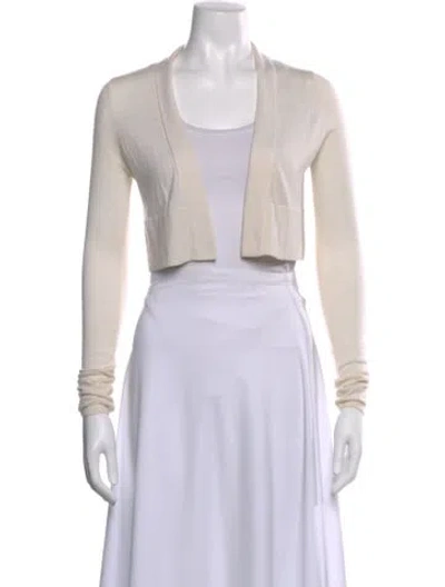 Pre-owned Derek Lam Cashmere Open Front Sweater In Neutral