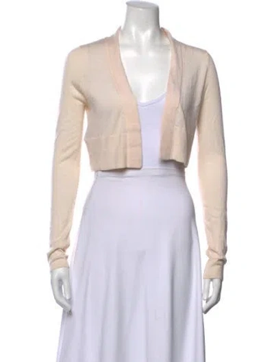 Pre-owned Derek Lam Cashmere Open Front Sweater In Neutrals