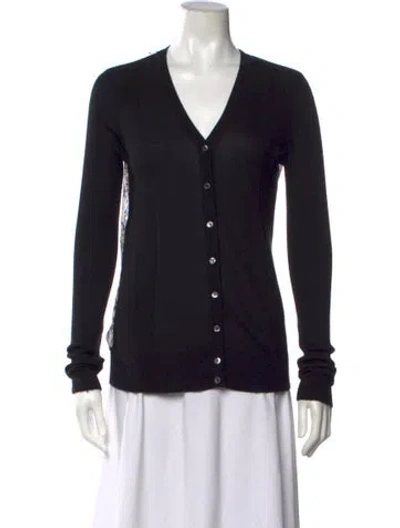 Pre-owned Derek Lam Cashmere Printed Sweater In Black