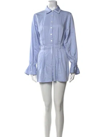 Pre-owned Derek Lam Cashmere Romper In Blue