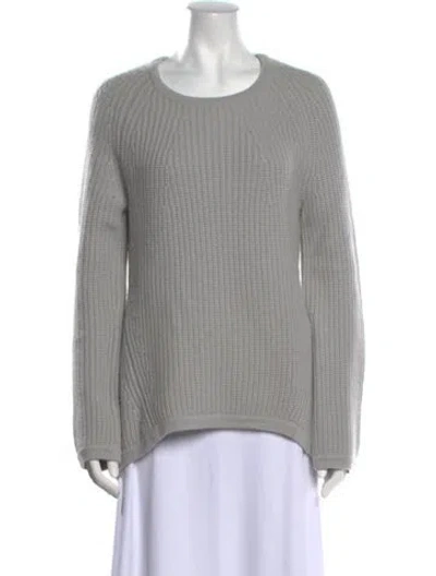 Pre-owned Derek Lam Cashmere Scoop Neck Sweater In Gray