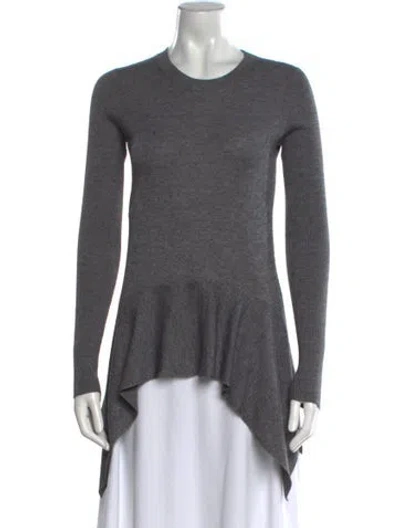Pre-owned Derek Lam Cashmere Scoop Neck Sweater In Gray