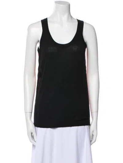 Pre-owned Derek Lam Cashmere Scoop Neck Top In Black