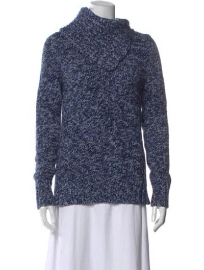 Pre-owned Derek Lam Cashmere Turtleneck Sweater In Blue